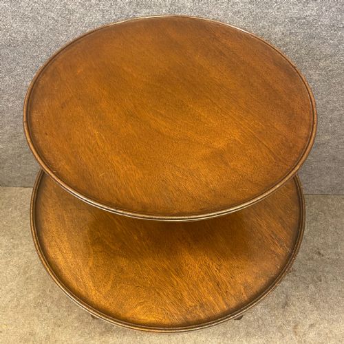 MAHOGANY 2 TIER OCCASIONAL TABLE - ADDITIONAL PHOTO 1