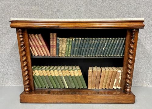 Antique Rosewood Open Bookcase