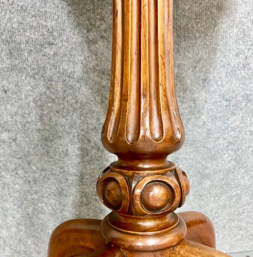SUPERB BURR WALNUT TEA POY - ADDITIONAL PHOTO 7