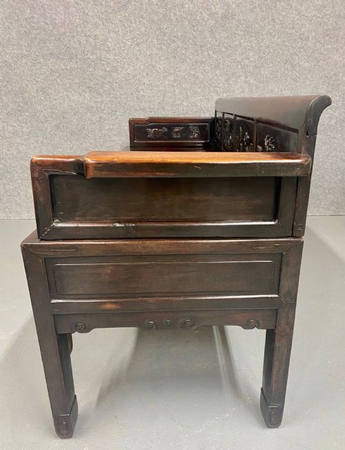 ANTIQUE CHINESE HUANGHUALI WOOD BENCH - ADDITIONAL PHOTO 1