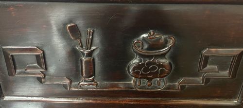ANTIQUE CHINESE HUANGHUALI WOOD BENCH - ADDITIONAL PHOTO 5