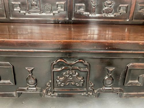 ANTIQUE CHINESE HUANGHUALI WOOD BENCH - ADDITIONAL PHOTO 11