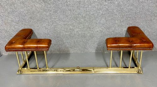 Brass and Leather Extendable Club Fender