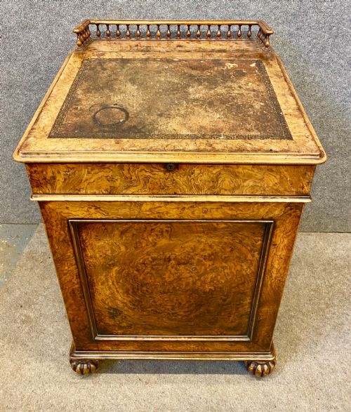 UNTOUCHED GILLOWS DESIGNED DAVENPORT RETAILED BY JAMES WINTER SON - ADDITIONAL PHOTO 1