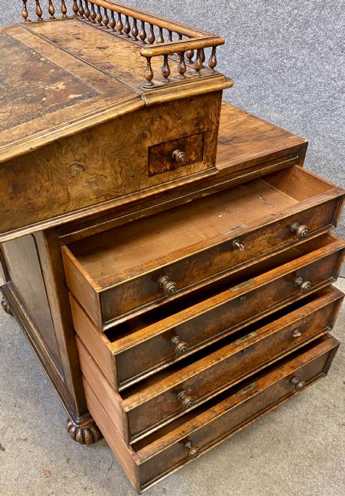 UNTOUCHED GILLOWS DESIGNED DAVENPORT RETAILED BY JAMES WINTER SON - ADDITIONAL PHOTO 5