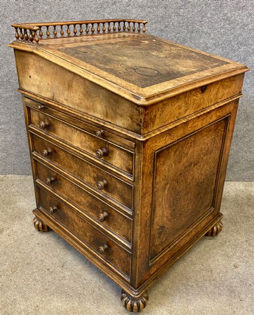 UNTOUCHED GILLOWS DESIGNED DAVENPORT RETAILED BY JAMES WINTER SON - ADDITIONAL PHOTO 6