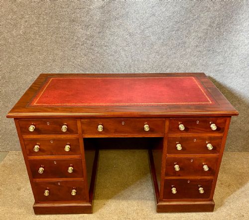 Antique Mahogany Pedestal Desk