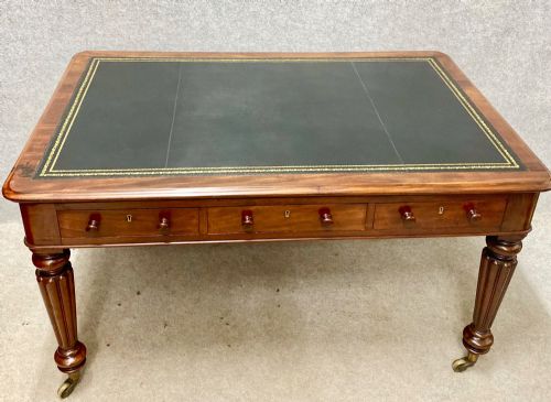 Antique William IV Mahogany Partners Desk