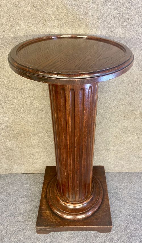 19th.c. Oak Pedestal Column