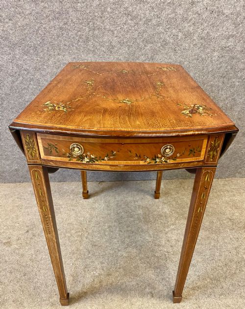Sheraton Revival Painted Pembroke Table