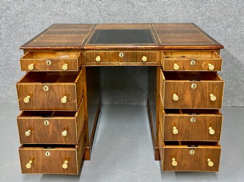 SMALL REGENCY PARTNERS DESK - ADDITIONAL PHOTO 4