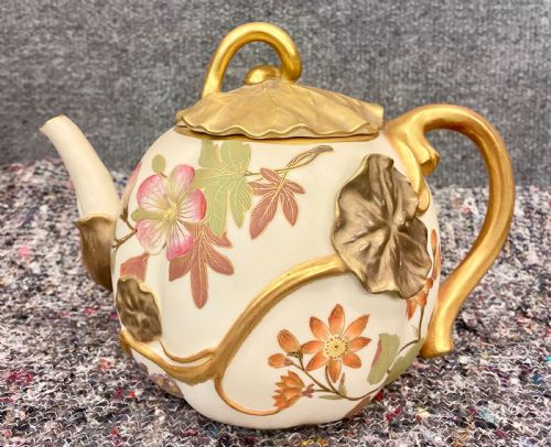 Unusual Royal Worcester Tea Pot