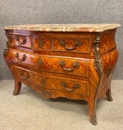 Substantial French Kingwood Commode Chest of Drawers