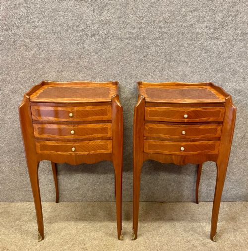 Pair of French Bedside Chests