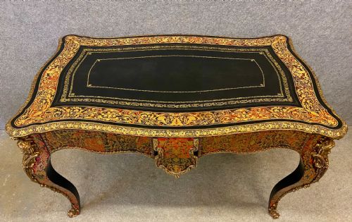 fig 2. Impressive French Boulle Bureau Plat Desk