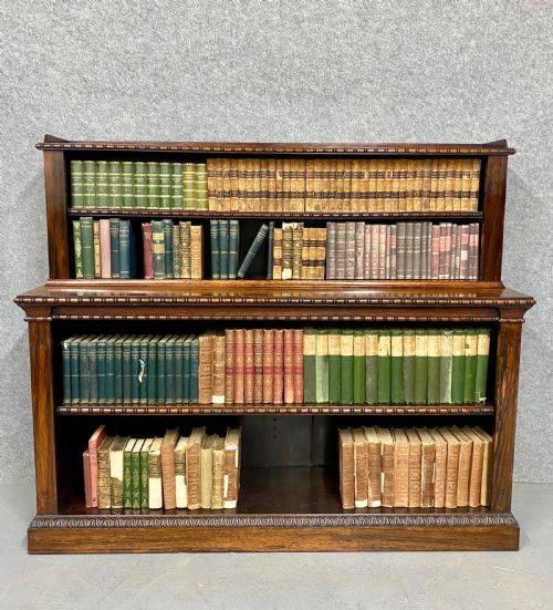 Regency 2 Tier Open Rosewood Bookcase