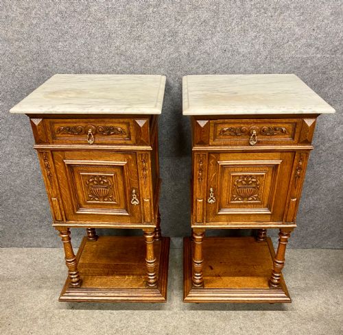 Antique Pair of Bedside Cabinets