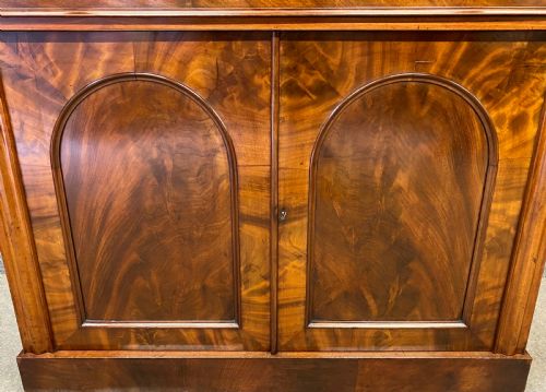 ANTIQUE MAHOGANY SECRETAIRE CHIFFONIER - ADDITIONAL PHOTO 6