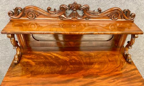 ANTIQUE MAHOGANY SECRETAIRE CHIFFONIER - ADDITIONAL PHOTO 8