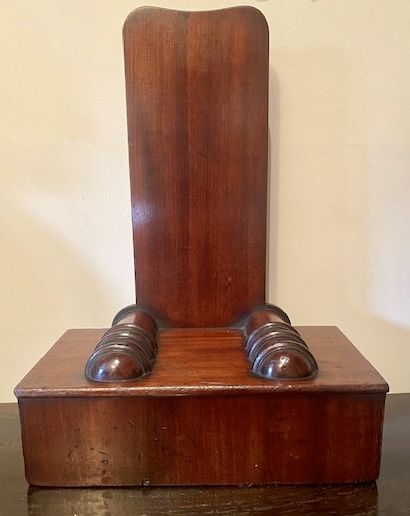George III Mahogany  Plate Display  Stand