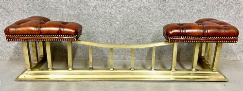Antique Brass & Leather Club Fender