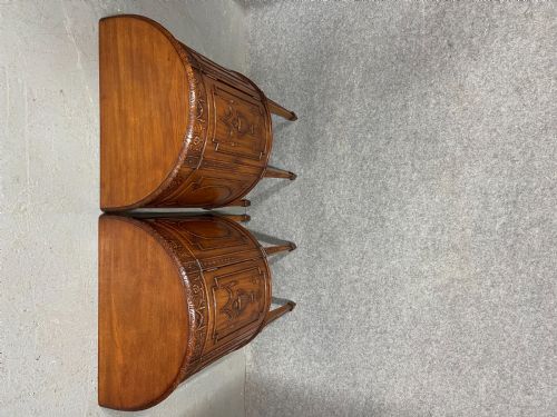PAIR OF DIMINUTIVE ADAM STYLE CONSOLE SIDE CABINETS - ADDITIONAL PHOTO 6