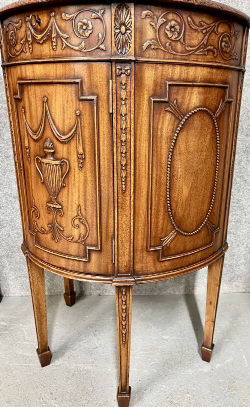 PAIR OF DIMINUTIVE ADAM STYLE CONSOLE SIDE CABINETS - ADDITIONAL PHOTO 8