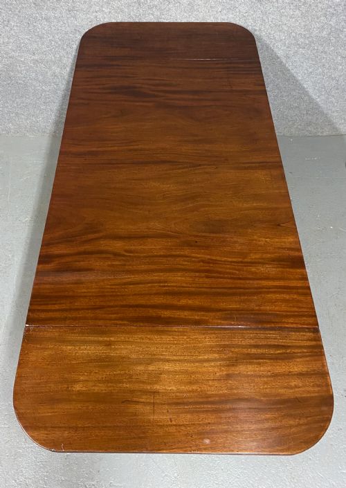 REGENCY FIGURED MAHOGANY SOFA TABLE - ADDITIONAL PHOTO 5