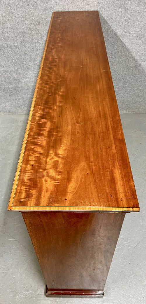 EDWARDIAN MAHOGANY INLAID BOOKCASE - ADDITIONAL PHOTO 6