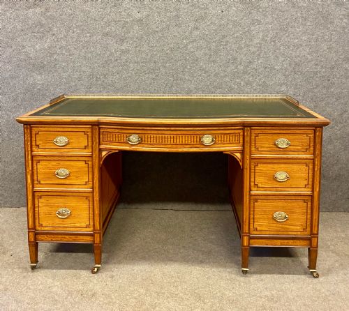 Edwardian Satinwood and Inlaid Desk