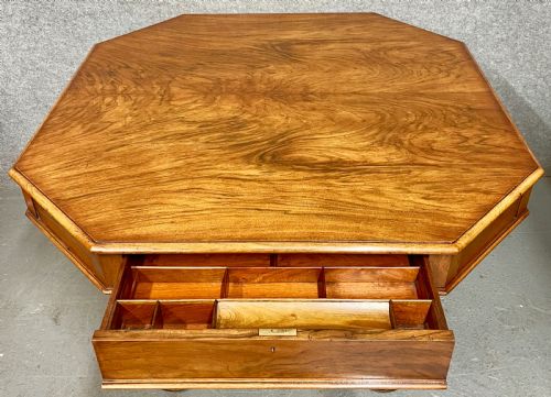VICTORIAN LIBRARY DRUM TABLE - ADDITIONAL PHOTO 6