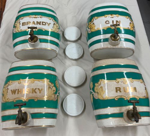 Set of 4 Victorian Spirit Barrels