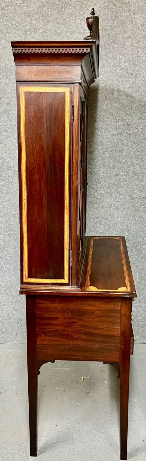 ANTIQUE SHERATON REVIVAL INLAID CABINET - ADDITIONAL PHOTO 11