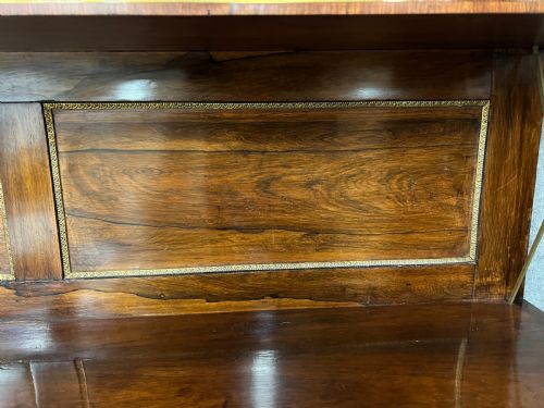 LARGE REGENCY BRASS INLAID CHIFFONIER SIDEBOARD - ADDITIONAL PHOTO 9