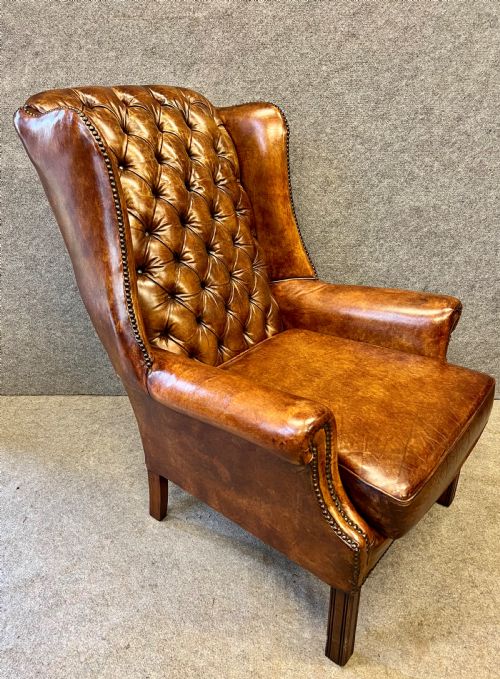 Georgian Style Leather Armchair