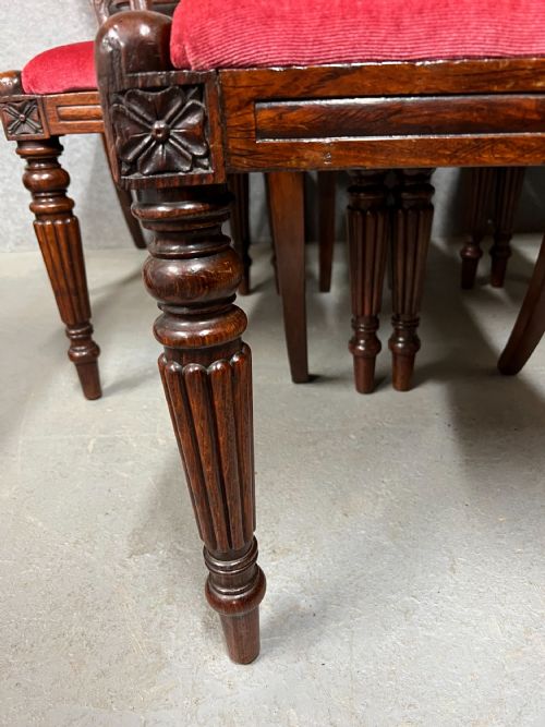 SET OF 6 GILLOWS STYLE DINING CHAIRS - ADDITIONAL PHOTO 8