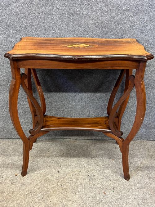 EDWARDIAN ROSEWOOD INLAID OCCASIONAL TABLE - ADDITIONAL PHOTO 1