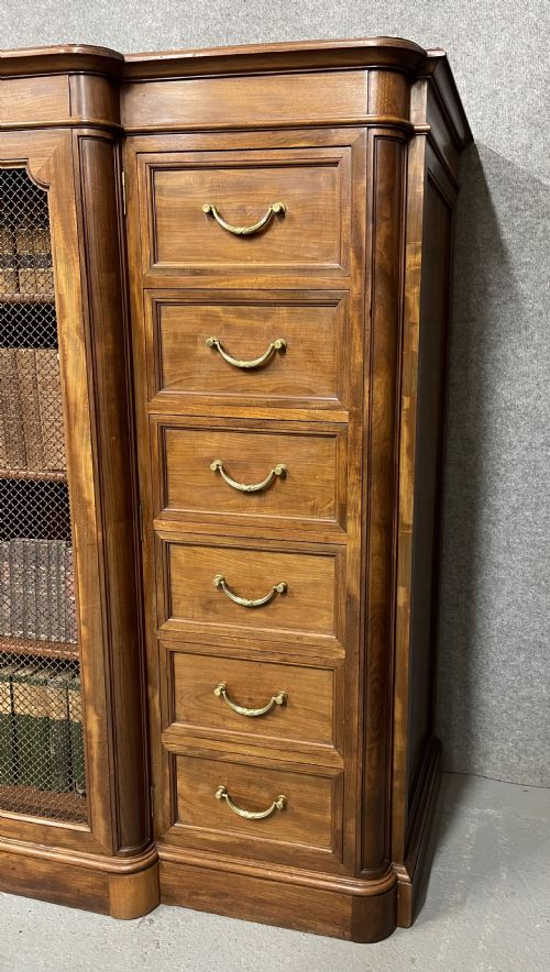 GOOD QUALITY SUBSTANTIAL ANTIQUE LIBRARY BOOKCASE - ADDITIONAL PHOTO 3