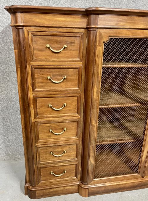 GOOD QUALITY SUBSTANTIAL ANTIQUE LIBRARY BOOKCASE - ADDITIONAL PHOTO 4