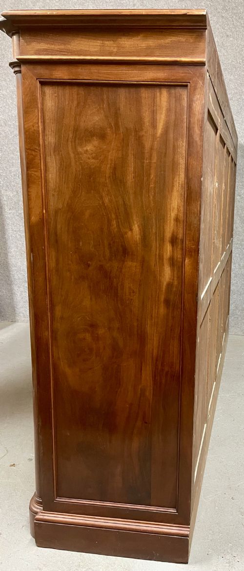 GOOD QUALITY SUBSTANTIAL ANTIQUE LIBRARY BOOKCASE - ADDITIONAL PHOTO 8