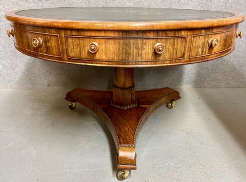 REGENCY PERIOD ROSEWOOD DRUM TABLE - ADDITIONAL PHOTO 2