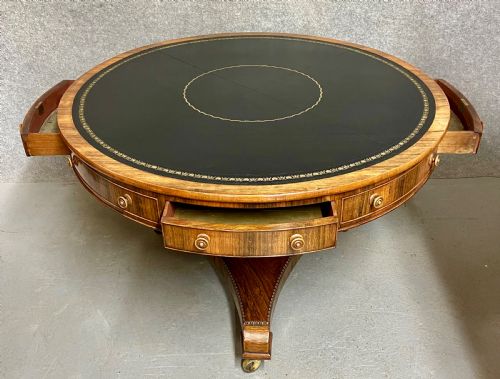 REGENCY PERIOD ROSEWOOD DRUM TABLE - ADDITIONAL PHOTO 3