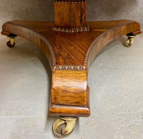 REGENCY PERIOD ROSEWOOD DRUM TABLE - ADDITIONAL PHOTO 5
