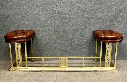 Antique Brass & Leather Club Fender