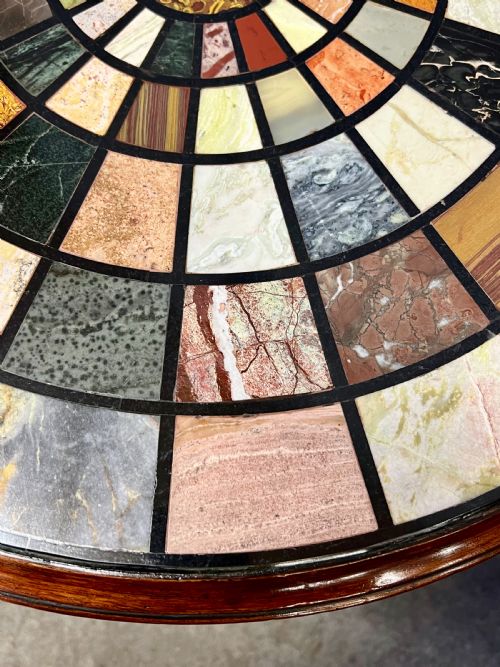 FINE GRAND TOUR SPECIMEN MARBLE TABLE - ADDITIONAL PHOTO 9