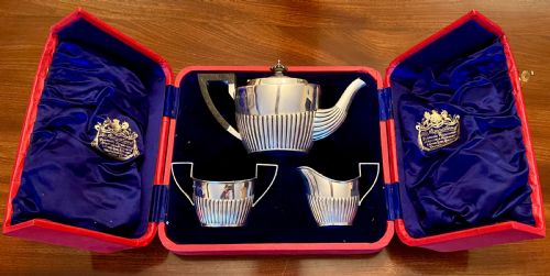 Victorian Cased Batchelor Silver Tea Set (1898)