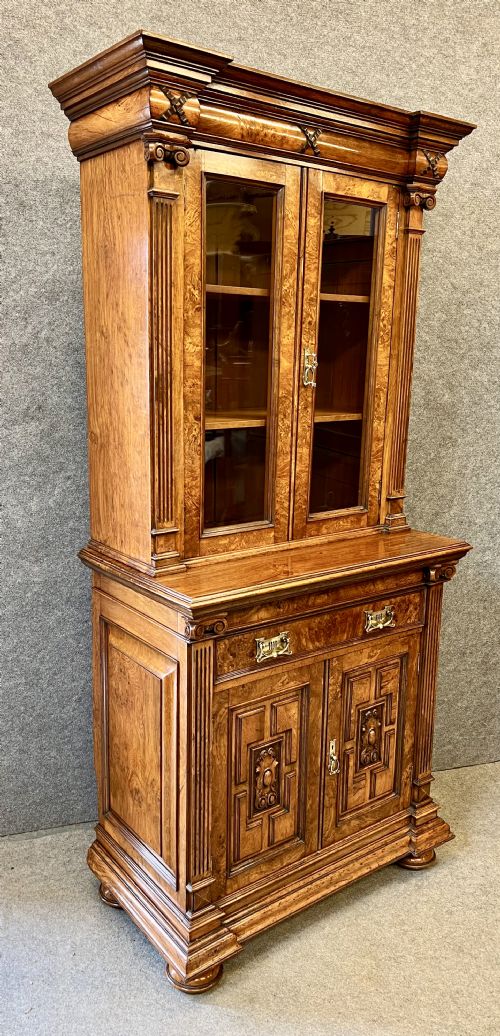 Stunning Victorian Pollard Oak Bookcase