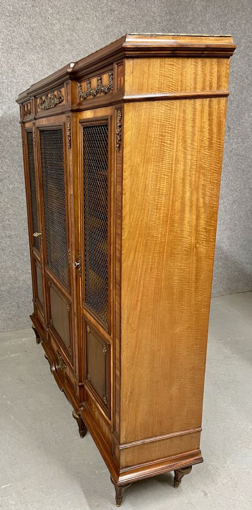QUALITY FRENCH KINGWOOD MAHOGANY BOOKCASE - ADDITIONAL PHOTO 6
