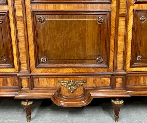 QUALITY FRENCH KINGWOOD MAHOGANY BOOKCASE - ADDITIONAL PHOTO 8