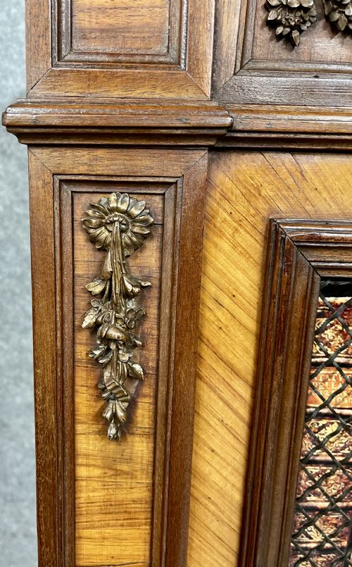 QUALITY FRENCH KINGWOOD MAHOGANY BOOKCASE - ADDITIONAL PHOTO 9